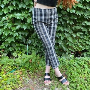 Plaid Skinny Pants